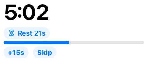 Rest timer